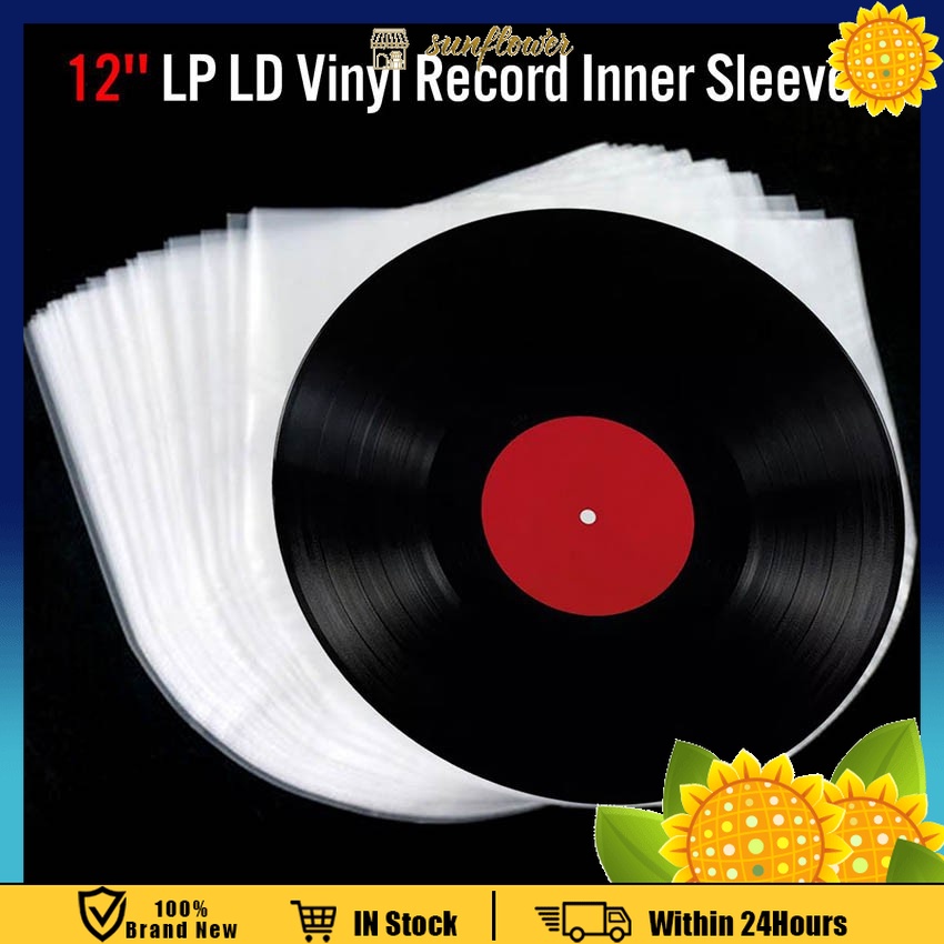 50Pcs PE Vinyl Record Protective Film 12Inch LP/LD/ESD Record ...