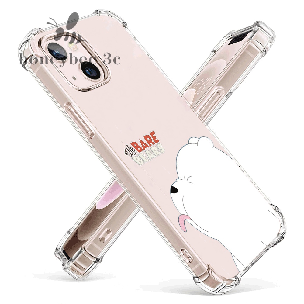 Funda Para IPhone 15 Con Cuerda Colgante | Carcasa Glitter Transparente En Oro Rosa, TPU Suave