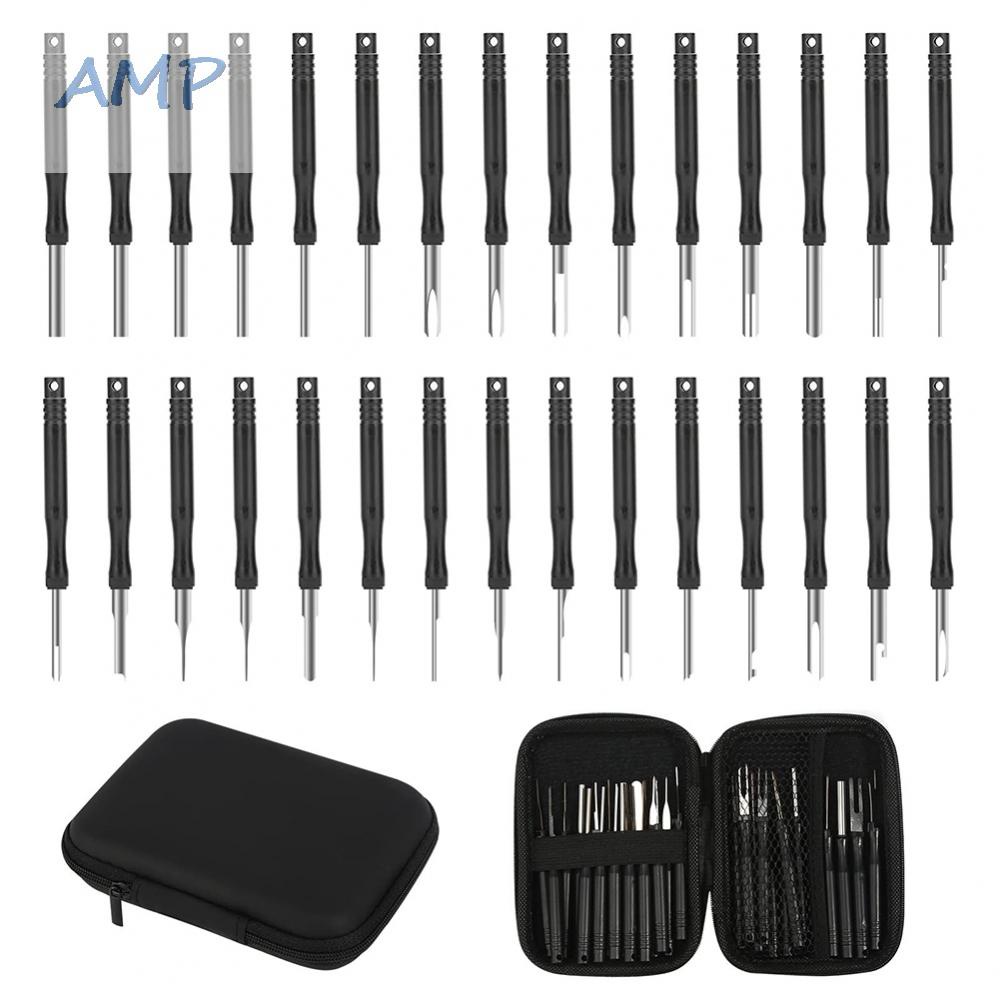 ⚡New 9⚡30PS Car Cable Plug Removal Tool Pin Extractor Repair Remover ...