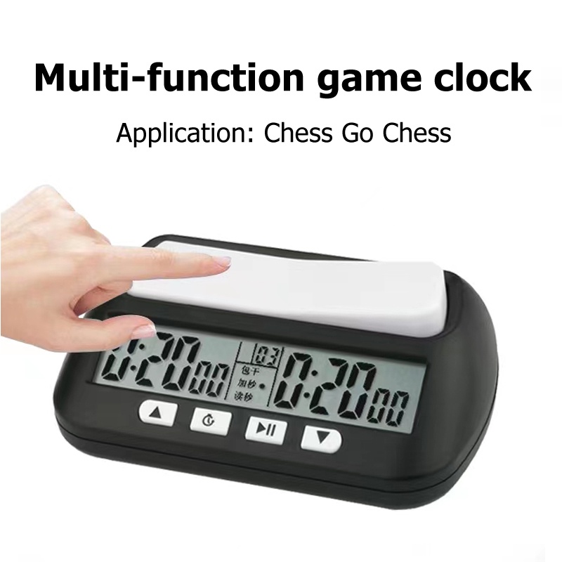 New Chess Clock Timer Digital Count Down Up Stopwatch Go / Chinese
