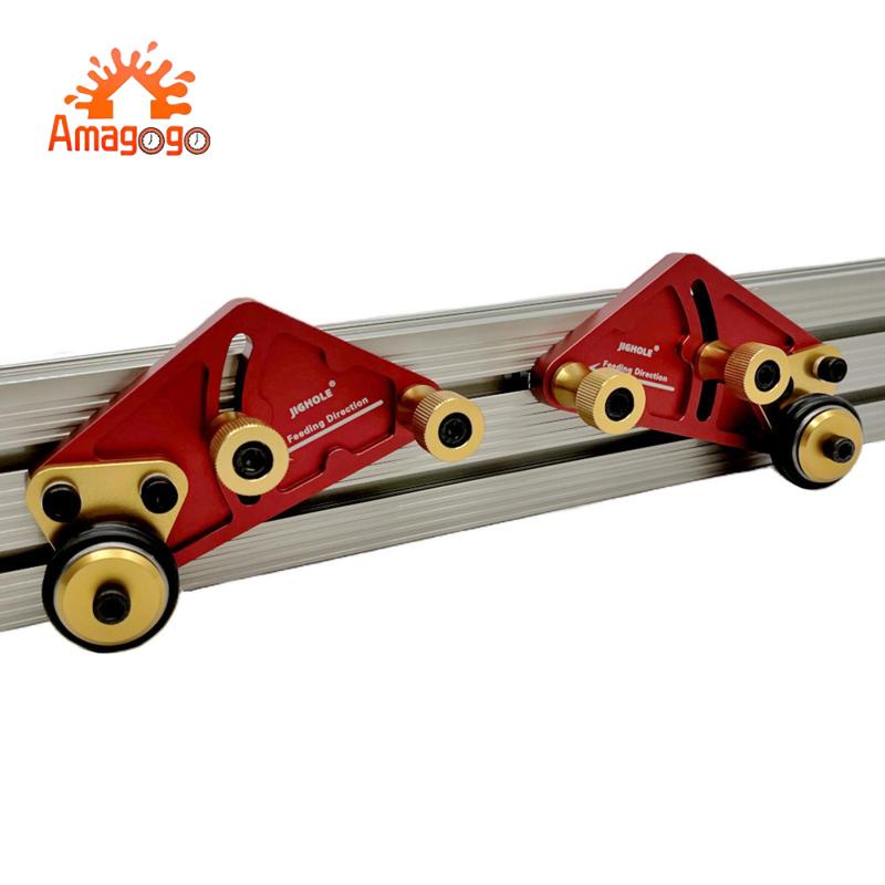 Guide D'alimentation à Rouleaux Pour Scie – Alliage Alu, Double Fixation, Anti-rebond, Pour Scie à Table Et Ruban