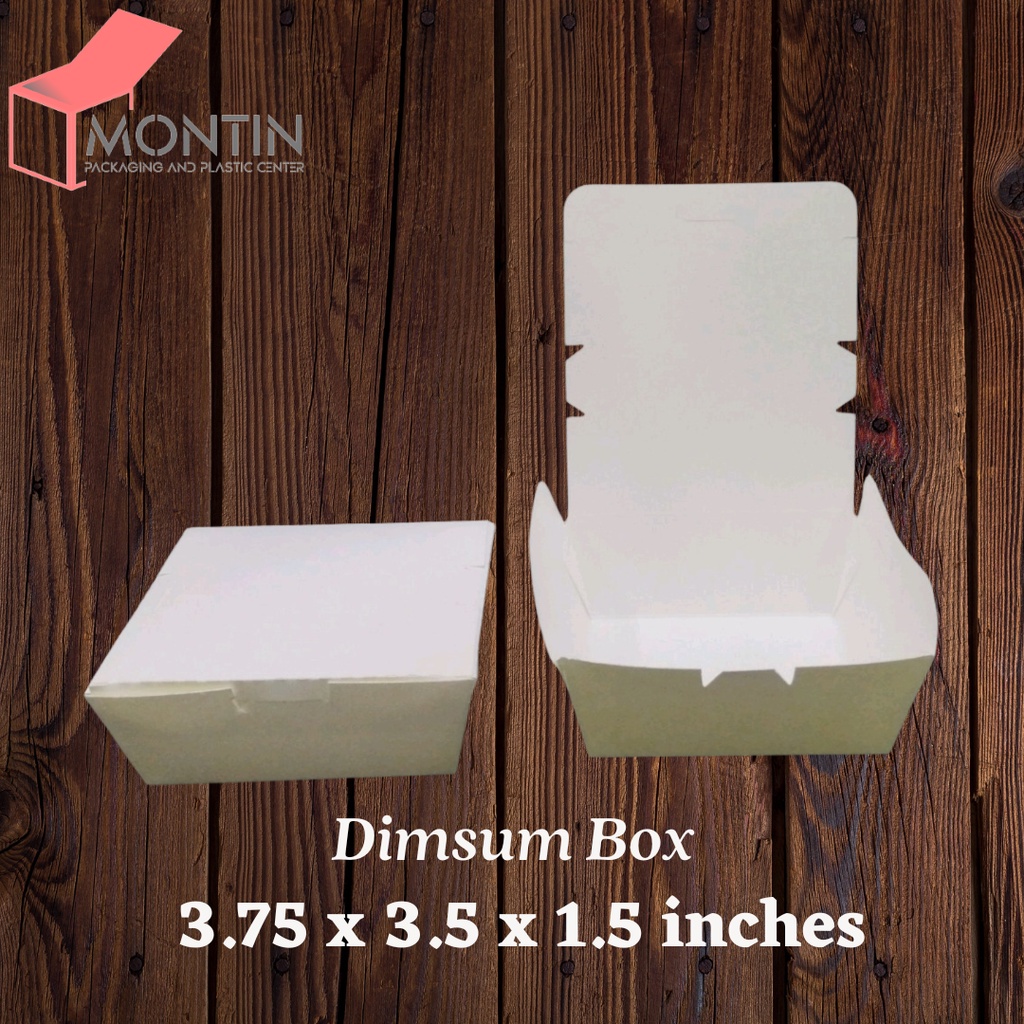 25pcs Dimsum White Paper Takeout Box Shopee Philippines