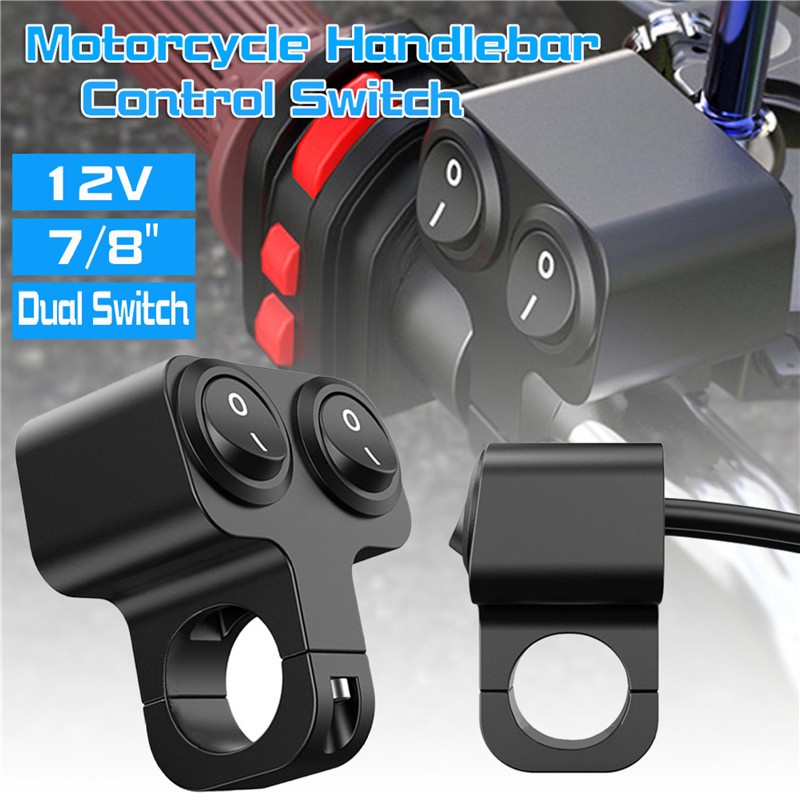 Motorcycle Handlebar Double Switch Electric Aluminum Alloy Dual Button ...