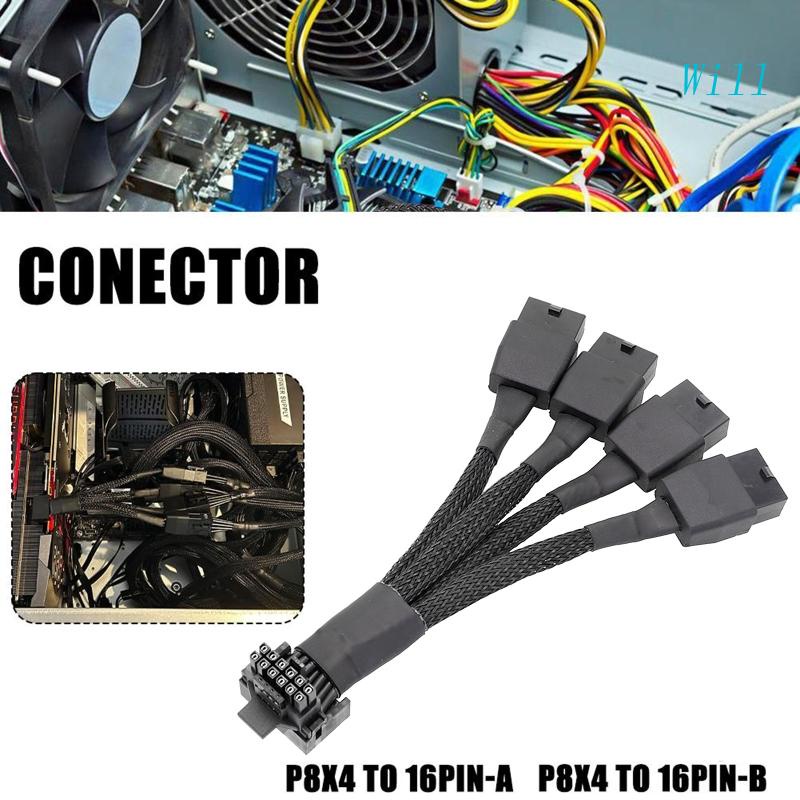 Will 3x8Pin to 16Pin Graphics Card Power Supply 8pin Adapter Line PCIE