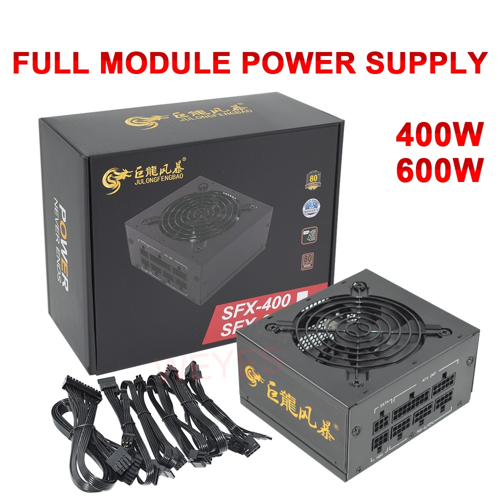 New Full Modular 600W 110230V PSU 400W 20+4PIN High Efficiency Computer Power Supply Gaming