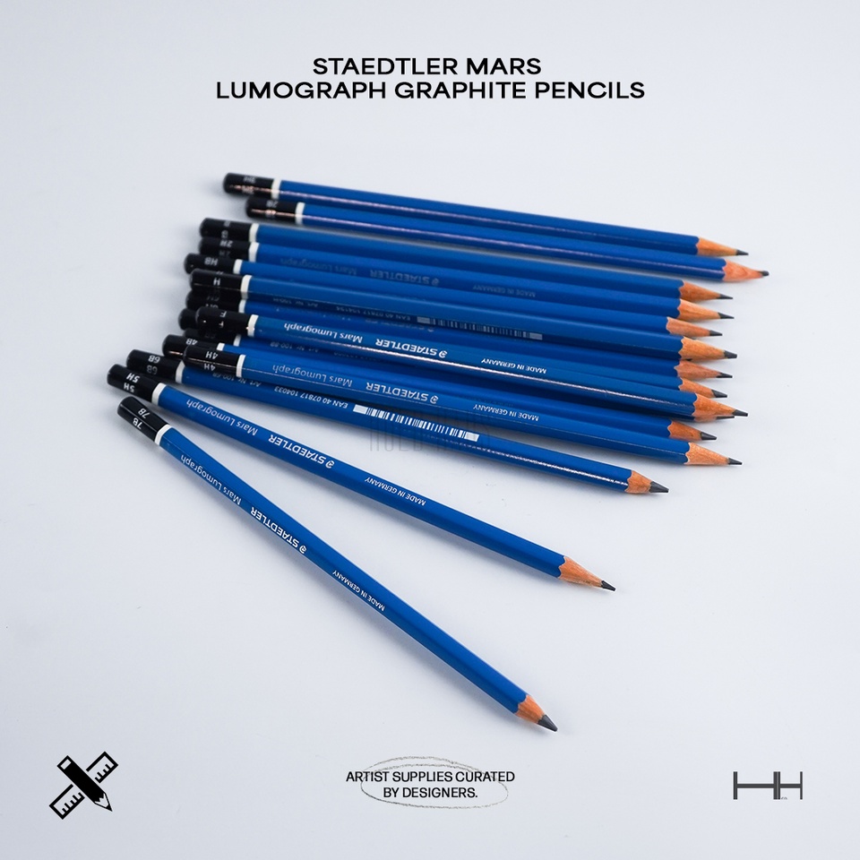 Staedtler Mars Lumograph Graphite Pencils 12b 6h Shopee Philippines
