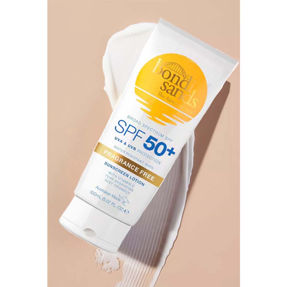 Bondi Sands Fragrance Free Face Sunscreen Lotion SPF 50+ Gentle
