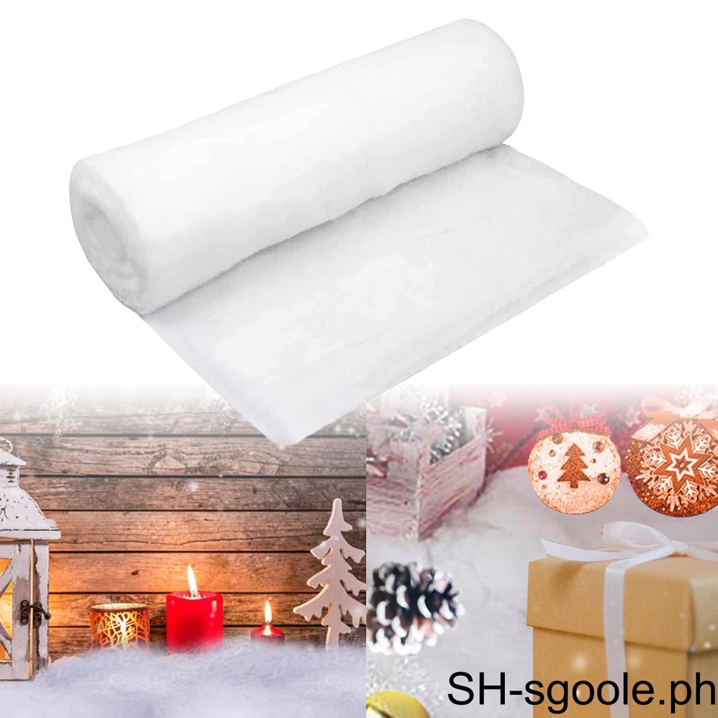 Christmas Snow Roll Snow Blanket Snow Mat for Indoor Village
