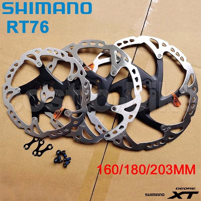 Shimano RT76 Brake Disc Rotor SM MTB Mountain Bike 160mm 180mm 203mm ...