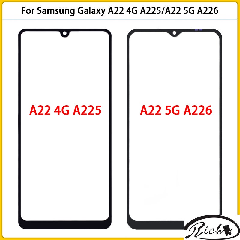 For Samsung Galaxy A22 4G A225 A22 5G A226 Touch Screen LCD Front Outer