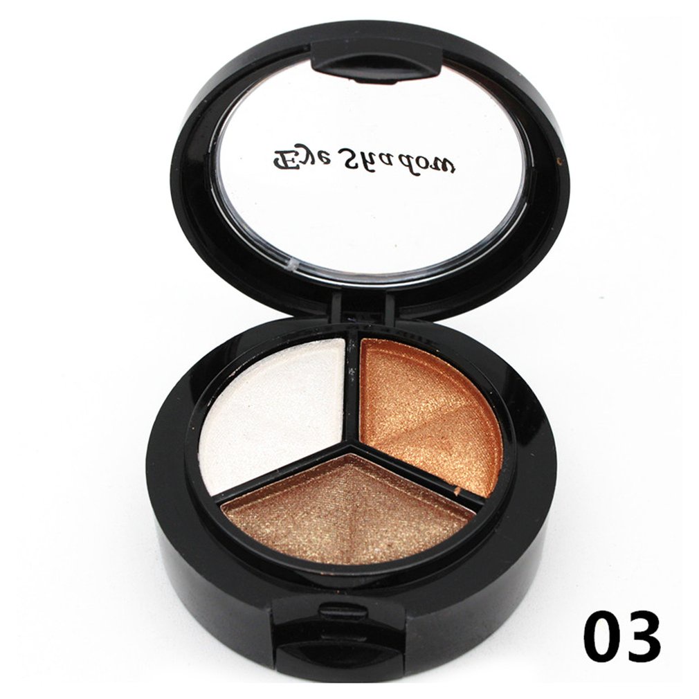 3 Color Eye Shadow Palette Shimmer Matte Pigment Glitter Makeup ...