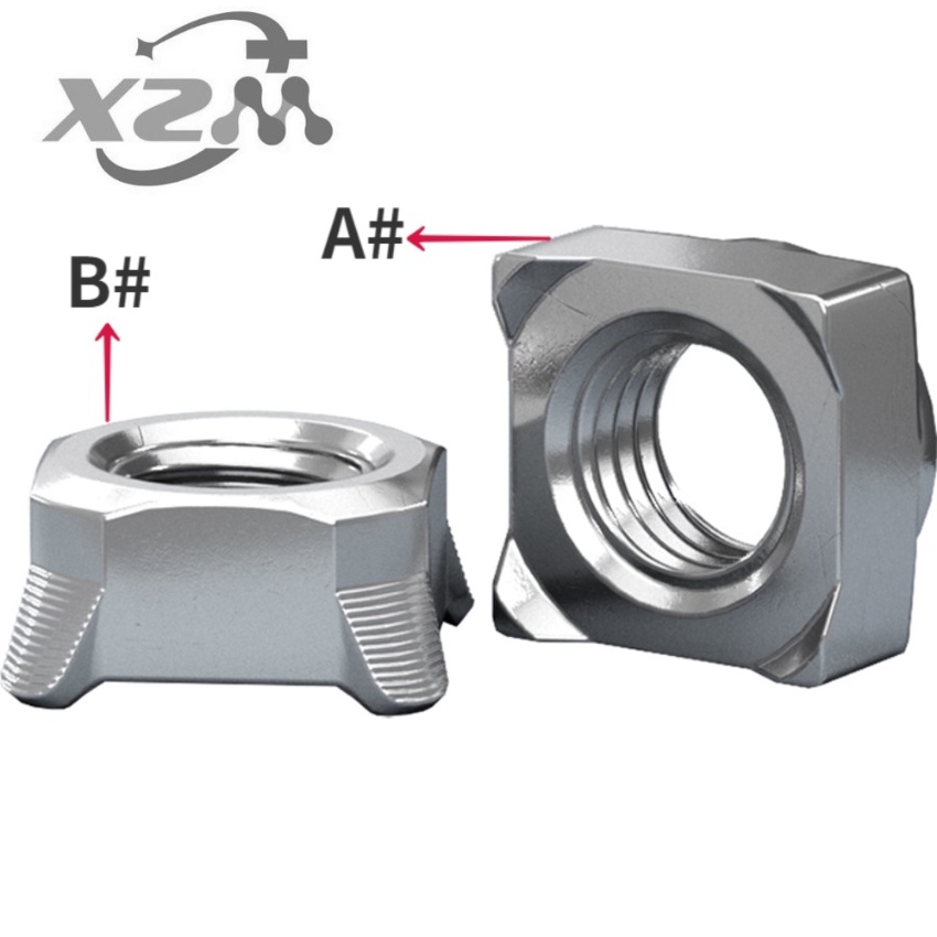 Xzm] 304 Stainless Steel AType Square Welding Nut BShaped Square
