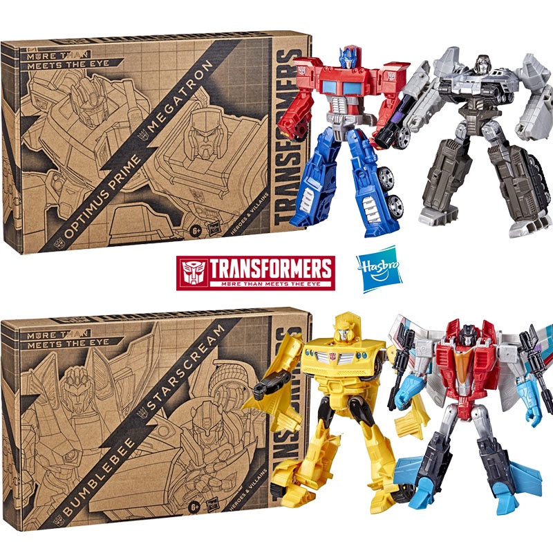 Transformers Toys Heroes and Villains Bumblebee and Starscream 2Pack