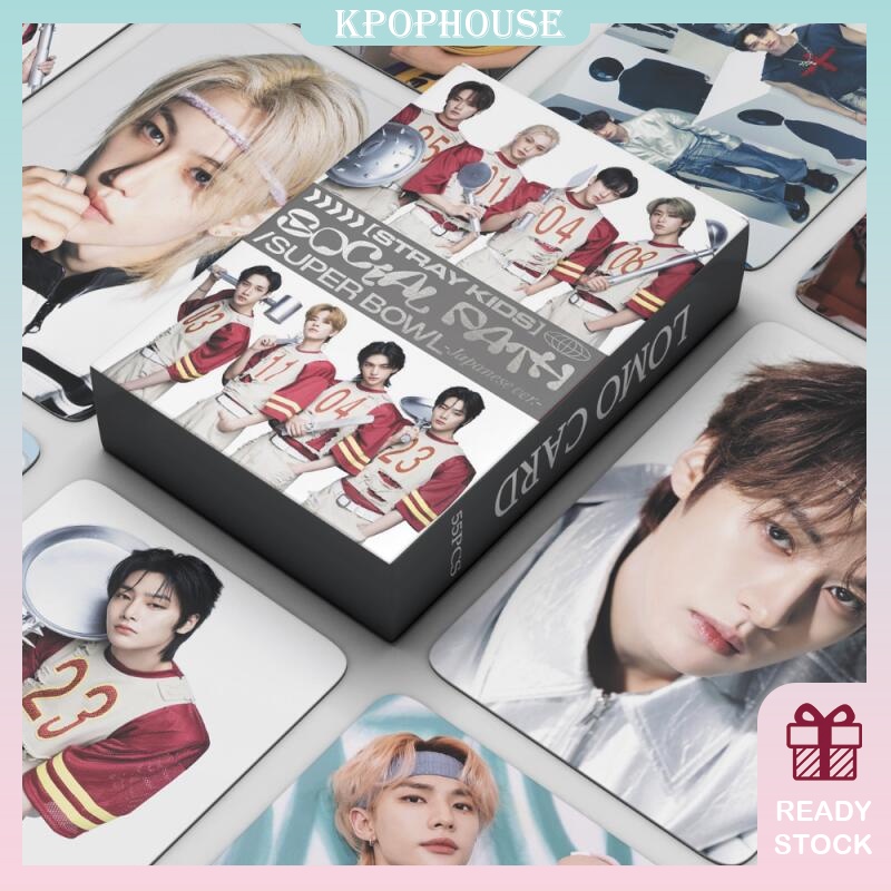 KPOPHOUSE 55Pcs/Box Stray Kids Social Path Photocards Album Lomo Card ...