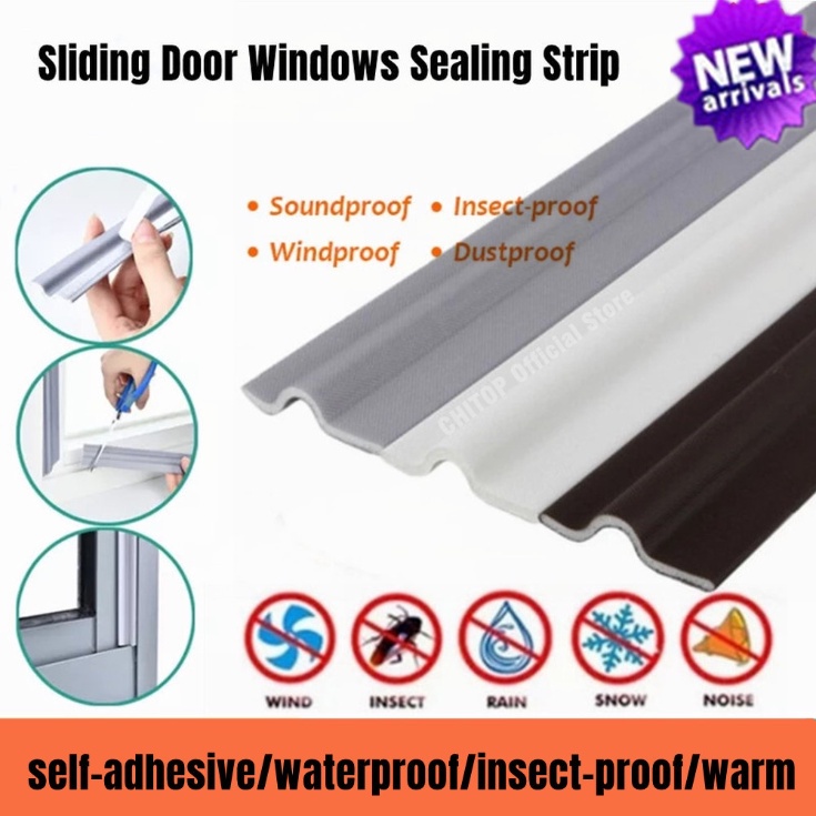 EASY DISASSEMBLY 1M Soundproof Foam Window Sealing Strip for Sliding ...