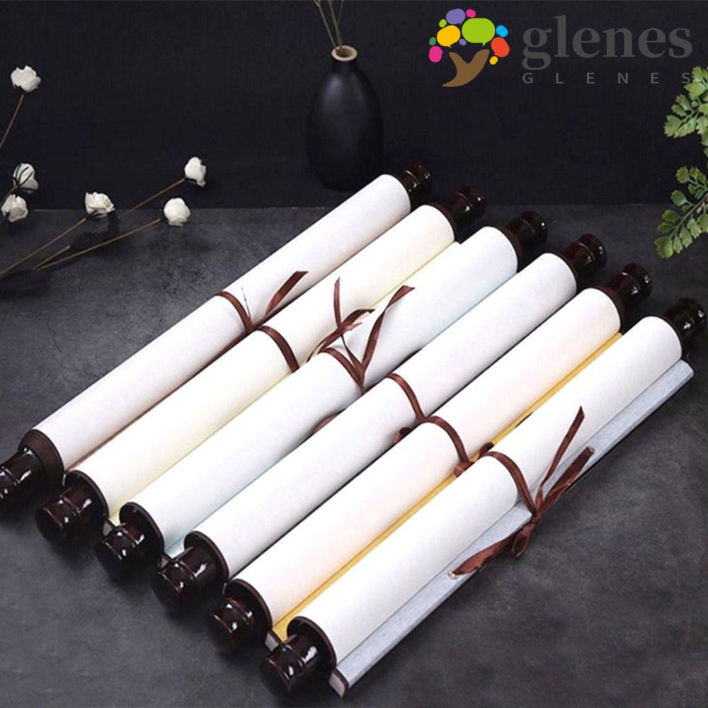 Milisten Blank Painting Scrolls, 1pcs Xuan Paper Art Wall Scrolls