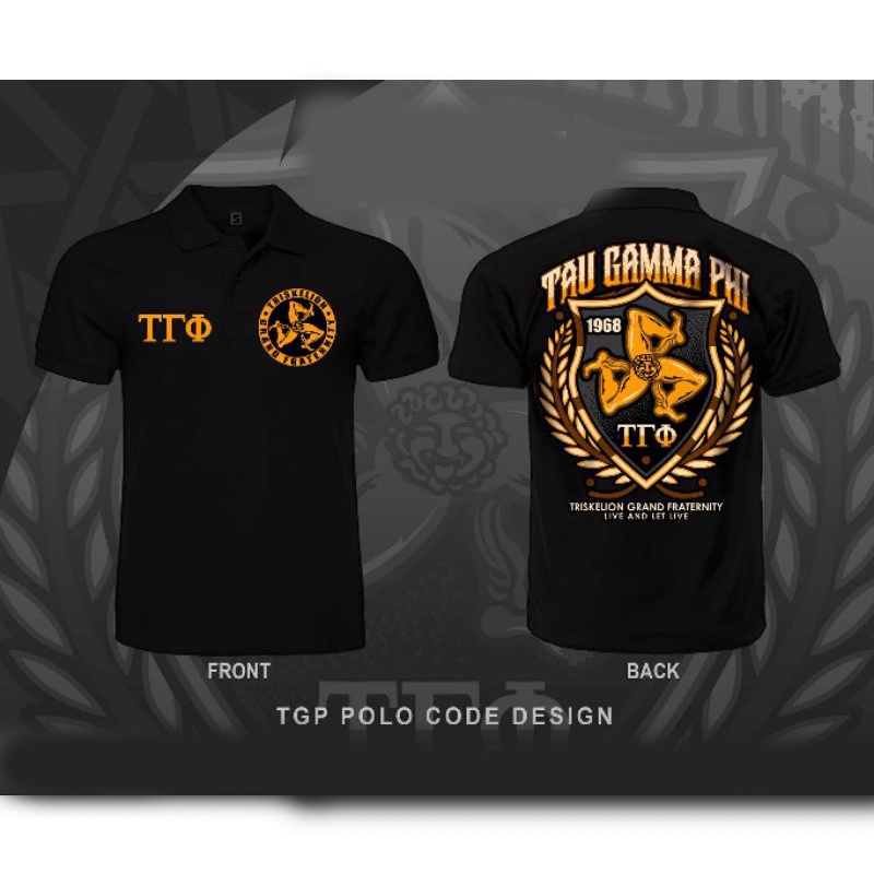 Triskelion Tau gamma phi polo Frat Shirt | Shopee Philippines