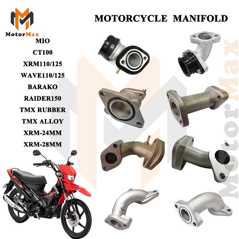 Motorcycle Carburetor Carb Intake Manifold Mio/24mm/Tmx/Wave110/CT100/Xrm Motorcycle Manifold