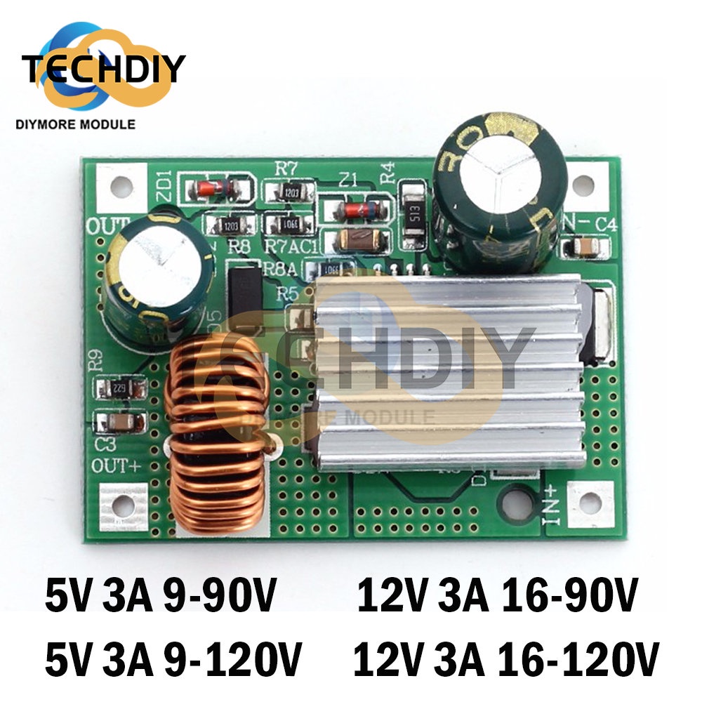 DC 9V 12V 24V 36V 48V 72V 120V to 5V 12V 3A Step Down Module Power ...