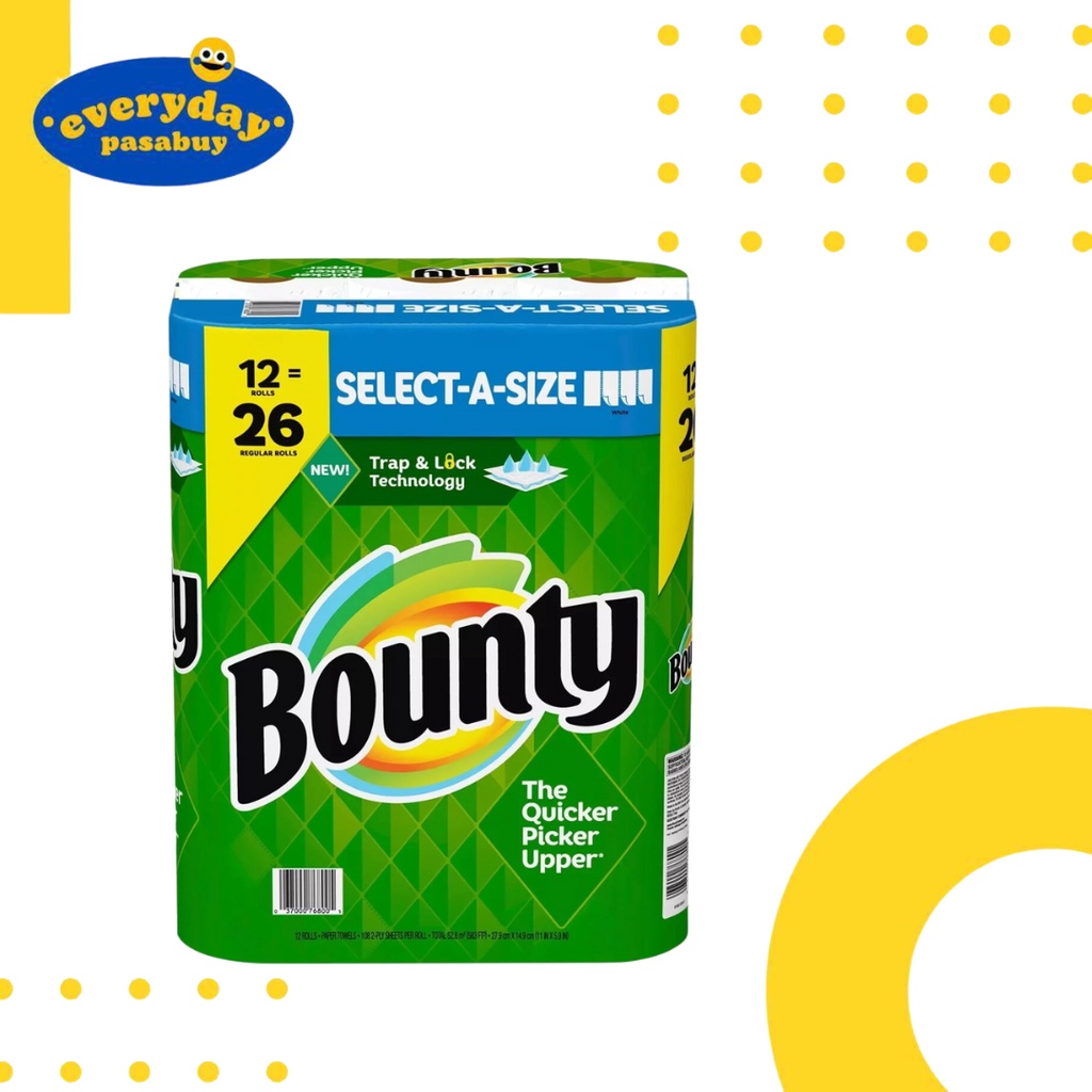 Bounty Paper Towels 108sheets 12rolls Shopee Philippines