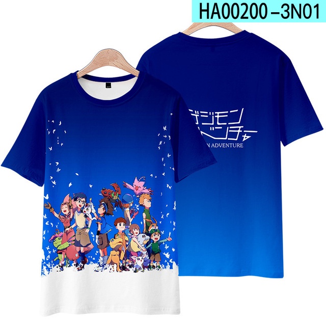 Digimon Adventure Gabumon Mens T Shirts 100% Cotton Short Sleeve