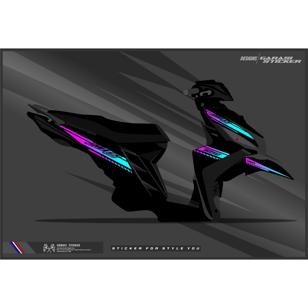 Mio M3 and Mio Z Thai Style Concept V1 Striping / Sticker | Shopee ...