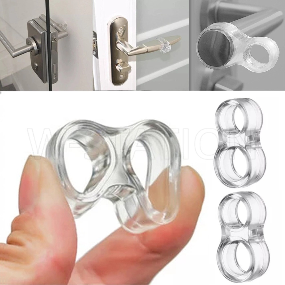8 Pcs Door Handle Bumpers, Transparent Door Handle Stopper Protectors - View #7