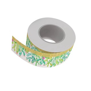 Watercolor Cactus Bulletin Border Paper, 65.6ft Border Trim Bulletin 