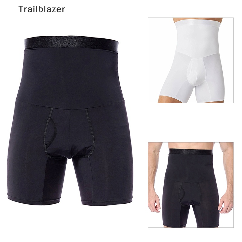 Men's High-Waist Compression Boxer Shorts - Tummy Control Body Shaper Girdle Pants
