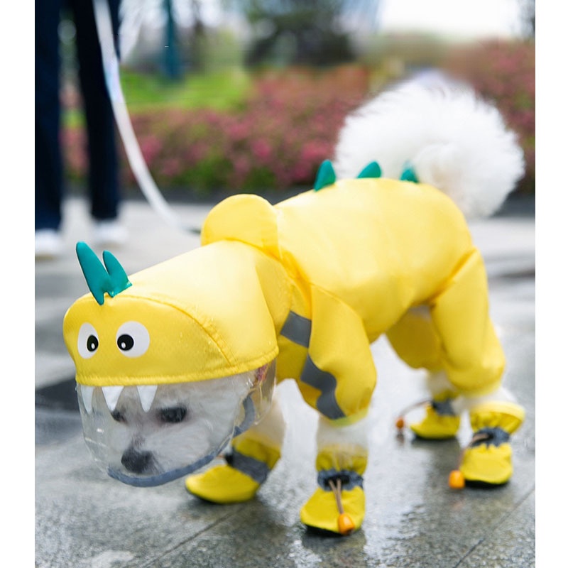Waterproof Pet Raincoat Dog Raincoat for Big Dogs Puppy Hoodie Cat