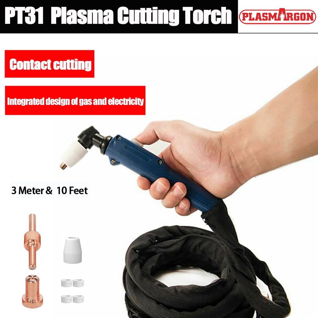 PT31 Plasma Cutter Machine Torch Head for CUT40 CUT50 LGK40 50 Inverter