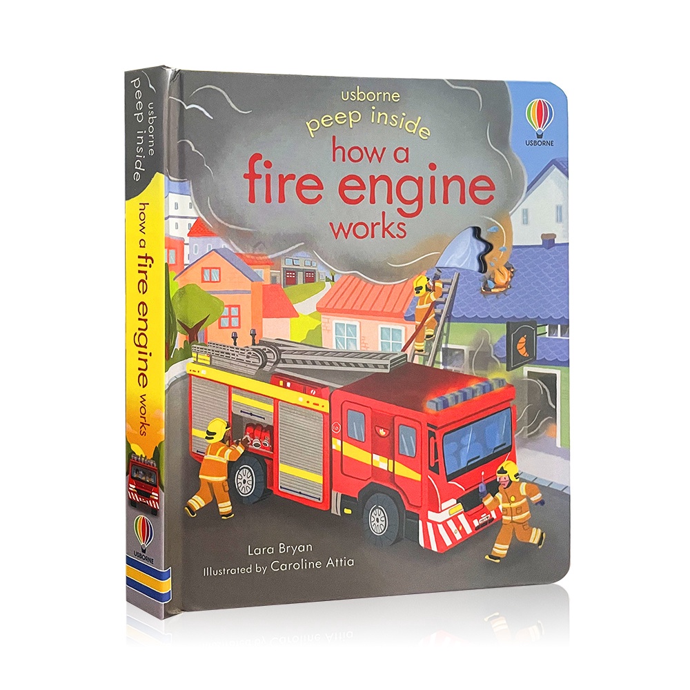Usborne Peep Inside How A Fire Engine Works 3D Flap English Picture ...