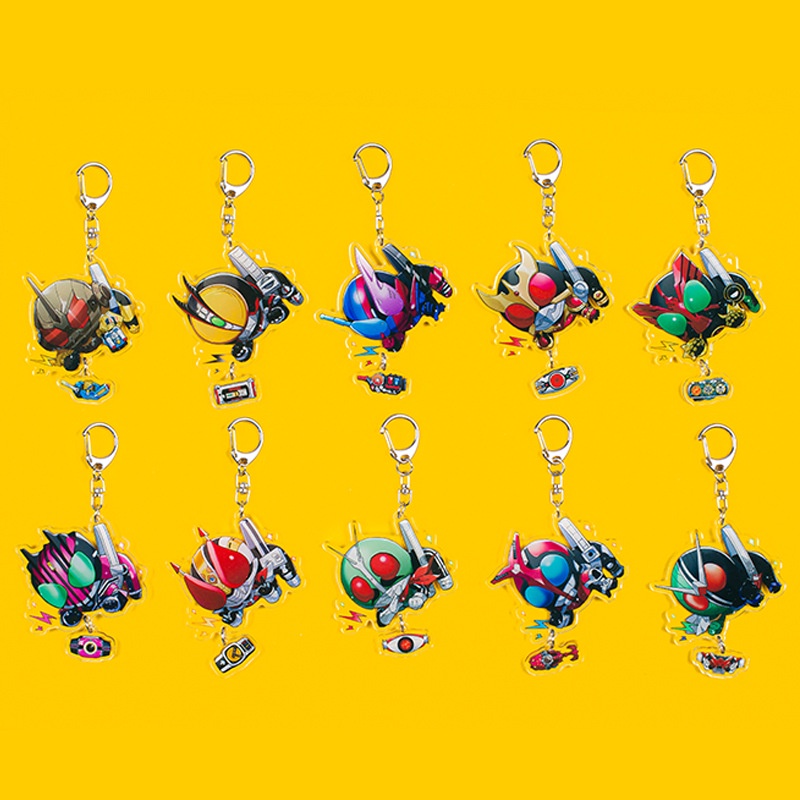Masked Kamen Rider Keychain Badge Accessories Cosplay Props Key Chain Cartoon Backpack Pendant