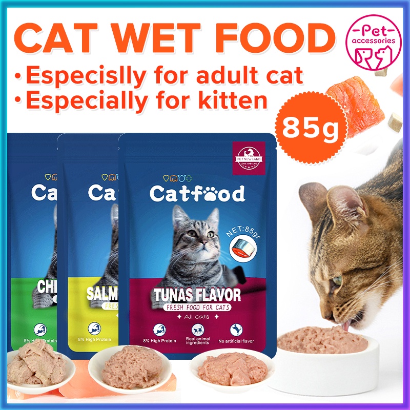 85g Cat Wet Food Pouch For Adult Cat And Kitty | Shopee Philippines