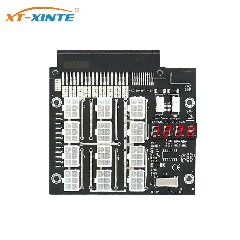 XTXINTE ATX 12 Ports 6Pin Breakout Board Power Supply Converter with