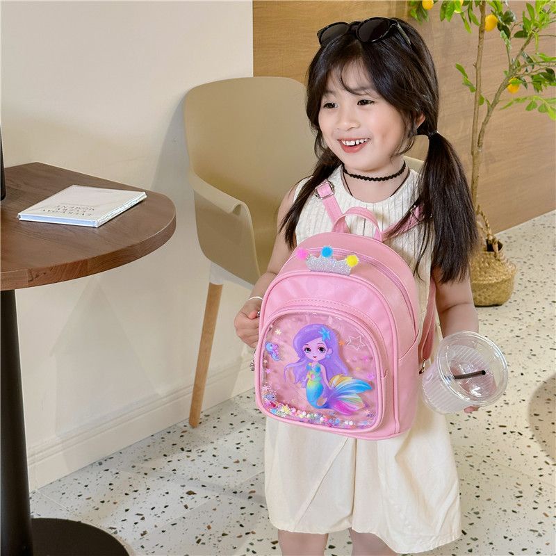 New Children Cute Girls Backpack Cartoon Mini Backpack Little Princess ...