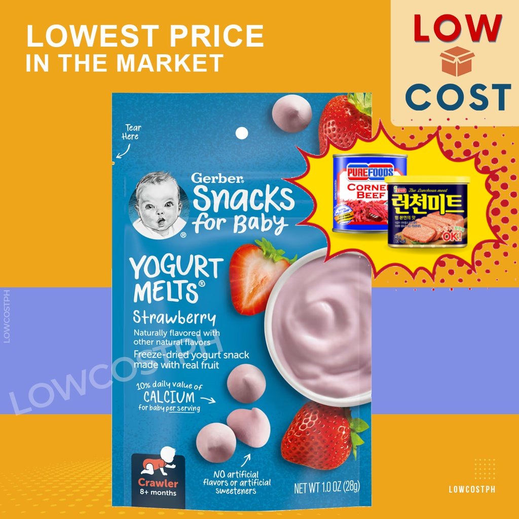 Low Cost Ph Gerber Yogurt Melts 8+ Months Peach, Strawberry, Banana