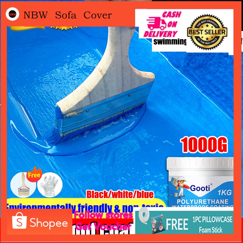 1000g with brush Super Waterproof Sealant Glue High temperature Flexible Rubber Coating Roof