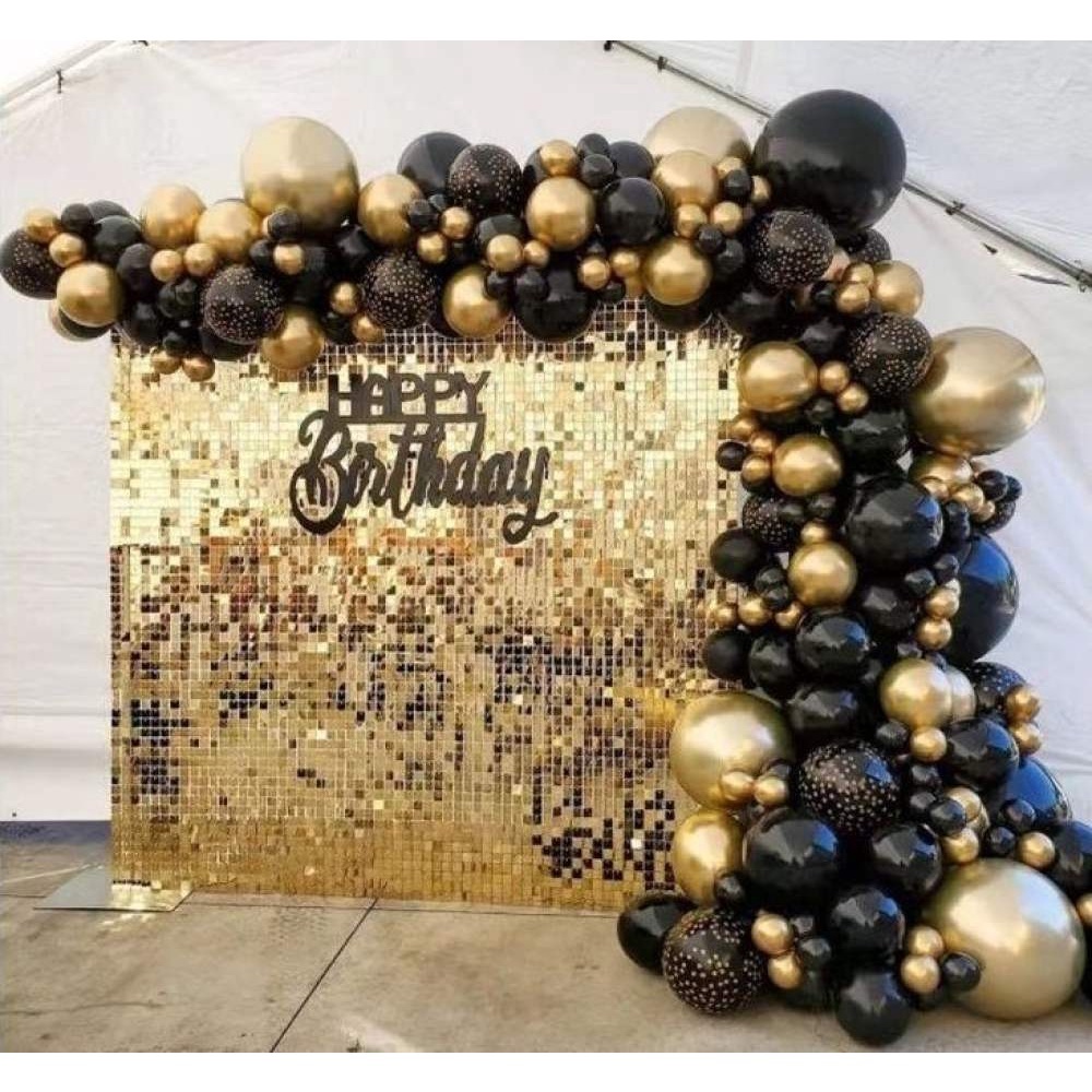 135pcs Balloons Set Birthday Wedding Balloon Garland Arch Kit Black ...