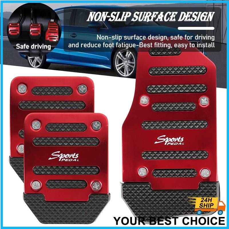 Car Pedal Pad Universal AntiSlip Brake and Gas Accelerator Pedal
