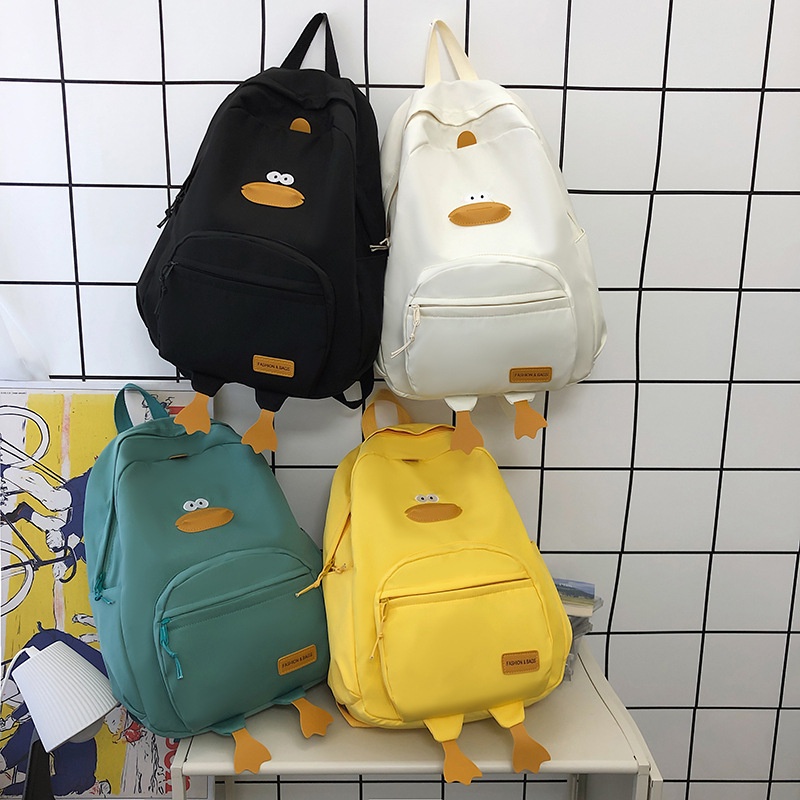 Student Schoolbag Korean Version Backpack Canvas Backpack Girls Fashion