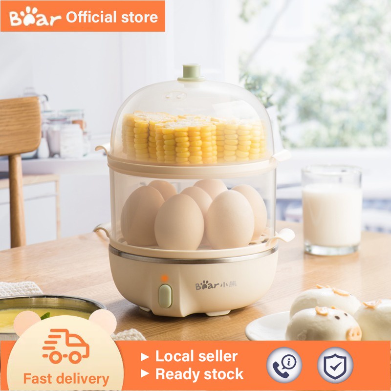 Bear Electric Egg Boilers/Cooker Food Steamer Multi Cooker 2layers Stainless Steel Steamer