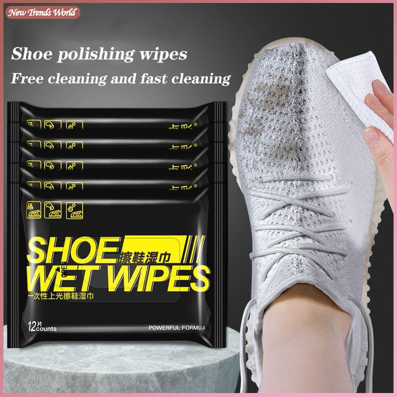 12 Sheet/pack Orginal Wipes For Sneakers Shoes Cleaning Care Product