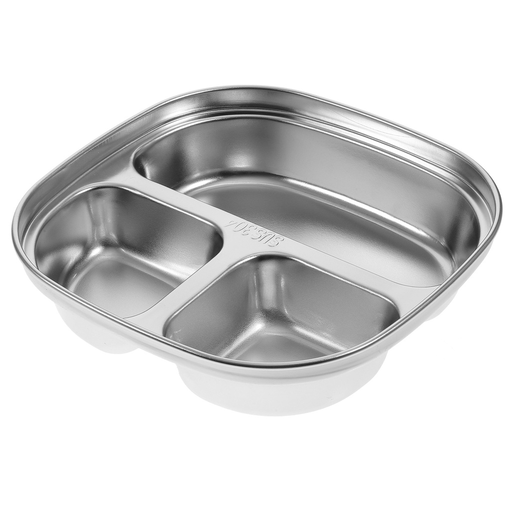[READY STOCK] Compartment Plate Food Storage Divided Baby Plates Kids ...