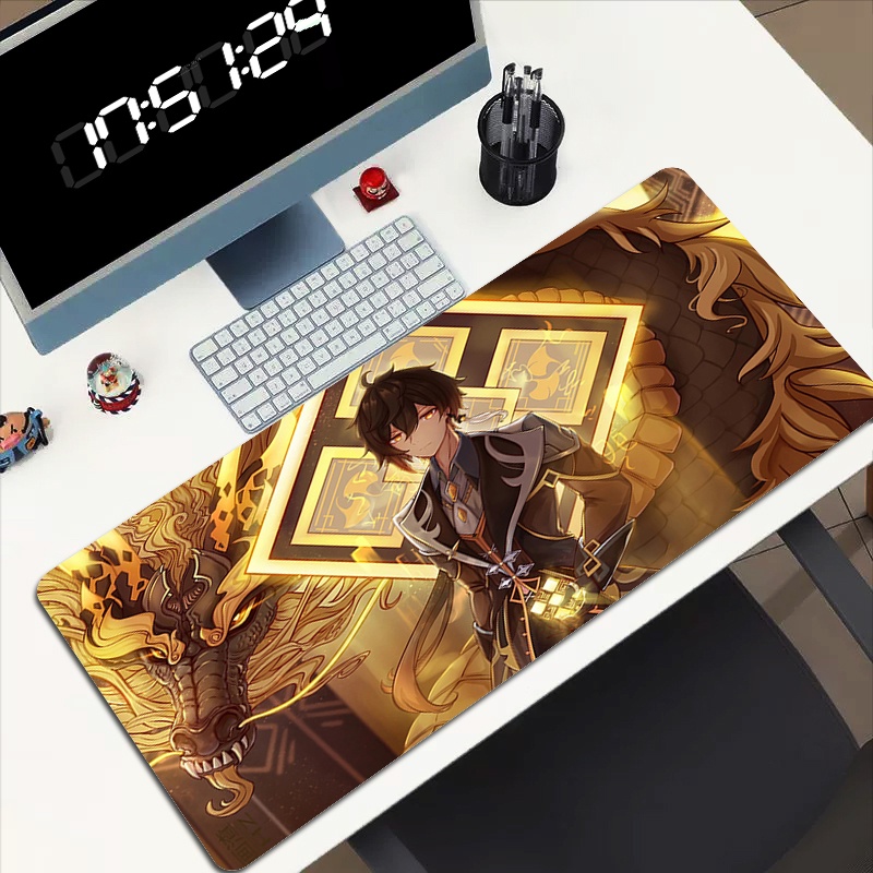 Keyboard Pad Mouse Genshin Impact Desk Mats Extended Large Mat Gamer