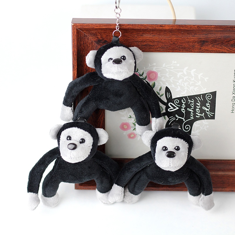 Gorilla Plush Toy Monkey Doll Gorilla Keychain Bag Ornament Doll