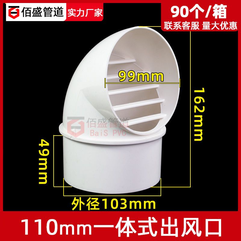 thumbnail image 2 of PVC Breathable Cap For 50mm & 75mm Pipes – Wind & Rain Drain Waste Vent Cover – Fitting 2 of 5