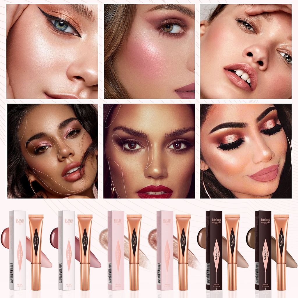 WEA_12ml Liquid Blush Beauty Wand, Liquid Blush For Cheeks, Natural