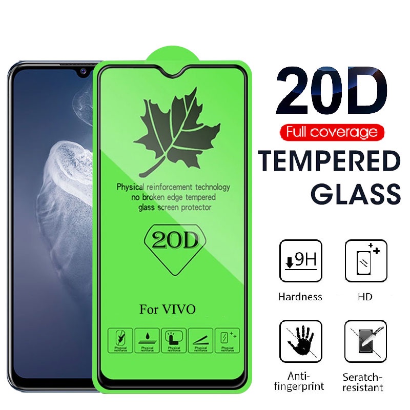 20d Full Tempered Glass Vivo V27e V25 5g V25e V23 V23e V21 V21e 4g V20 Se V19 Neo V17 V15 S1 Pro 4118