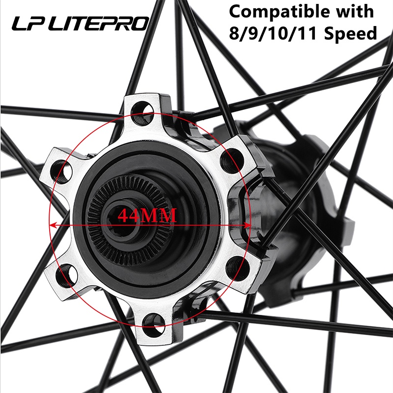 LP Litepro AERO UltraLight Bicycle Wheels Double Rim 40MM For BMX ...